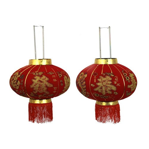 Red Lunar New Year lantern 40cm assorted