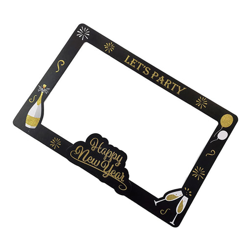 Large Happy New Year photo frame prop for party pictures