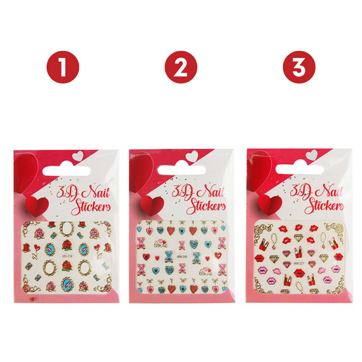 Ronis Nail Art Stickers 3 Asstd