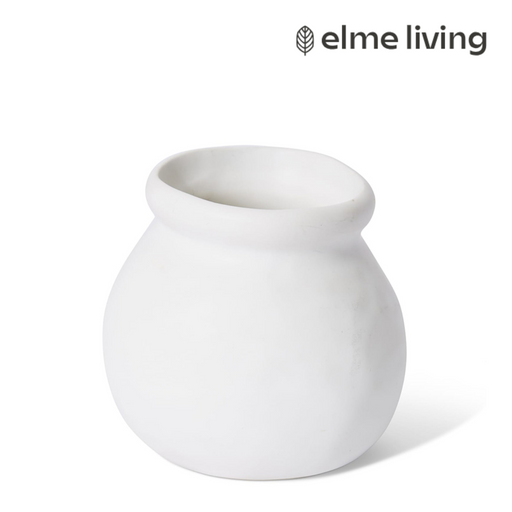 Ronis Nakano Round Vase White 10x10x10cm