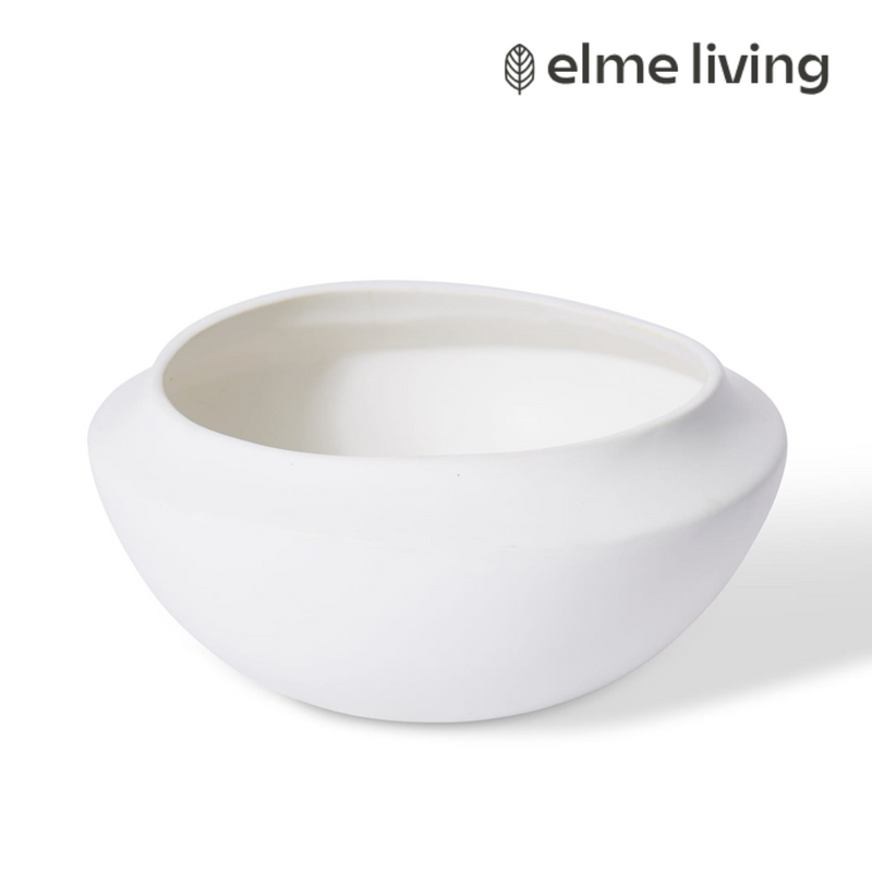 Ronis Nakano Wide Bowl White 20x20x9cm