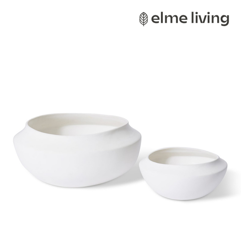 Ronis Nakano Wide Bowl White 20x20x9cm