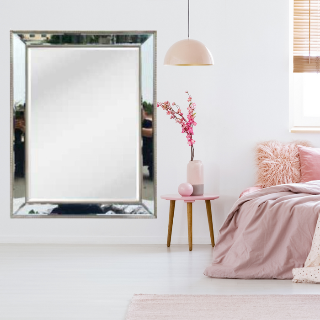 Ronis Natalia Bevelled Edge 90x65cm Soft Champagne