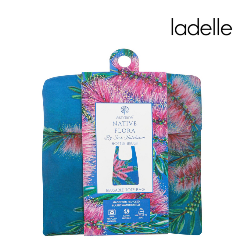 Ronis Native Flora Bottle Brush RPET Shopping Bag