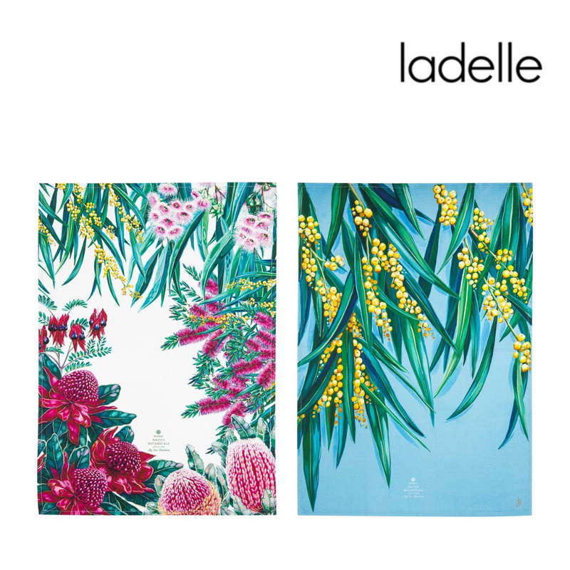 Ronis Native Flora Wattle Kitchen Towel 2pk