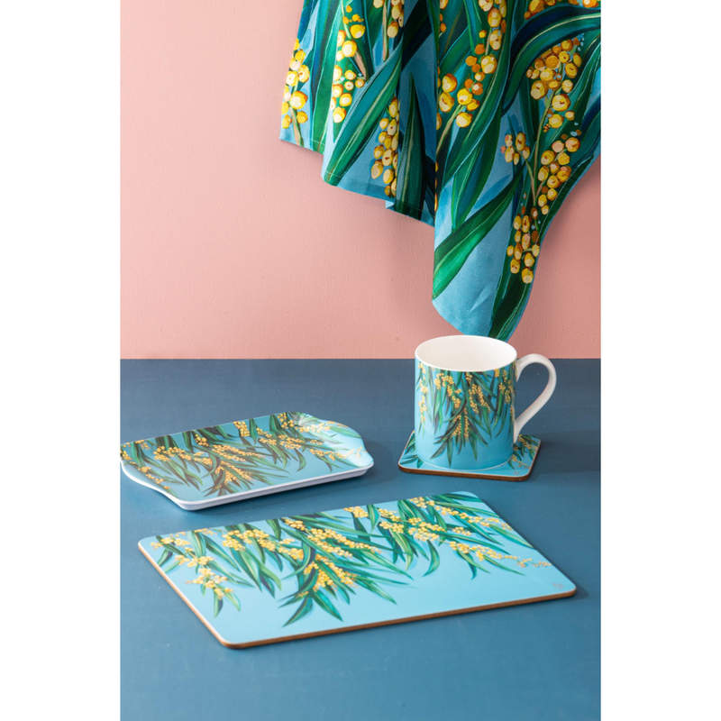 Ronis Native Flora Wattle Kitchen Towel 2pk