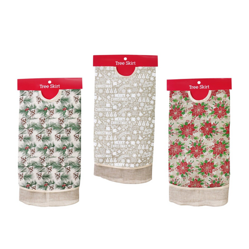 Ronis Natural Print Tree Skirt 100cm Assorted