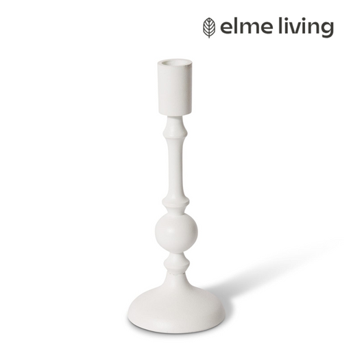 Ronis Nellie Candle Holder White 9x9x23cm