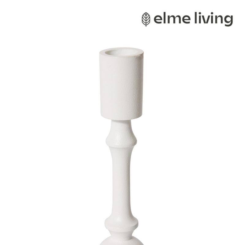 Ronis Nellie Candle Holder White 9x9x23cm