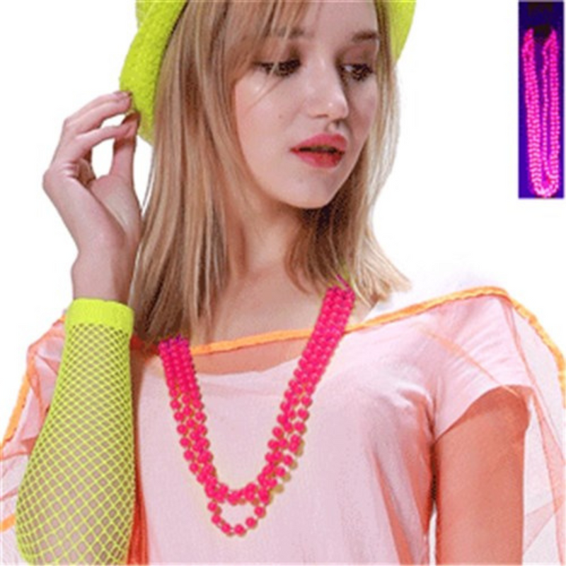 Ronis Neon Necklace Pink 3pk