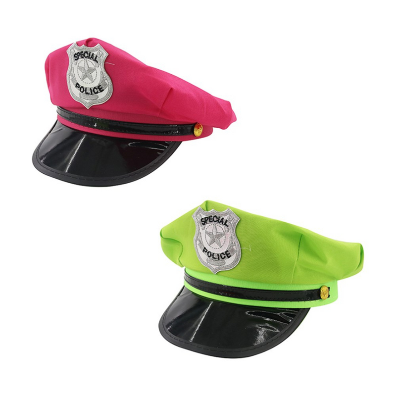 Ronis Neon Police Hat Assorted