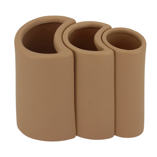 Ronis Nestle Vase Set of 3 15x21x15cm Hazel