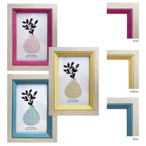 Ronis Non Matted Photo Frame with Pastel Detailing 20x25cm Assorted