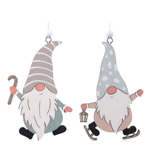 Ronis Nordic Gnome Tree Ornament 10x7x0.5cm Assorted