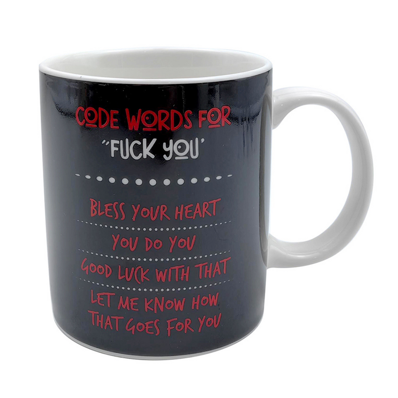 Ronis Novelty Mug Code Words 350ml