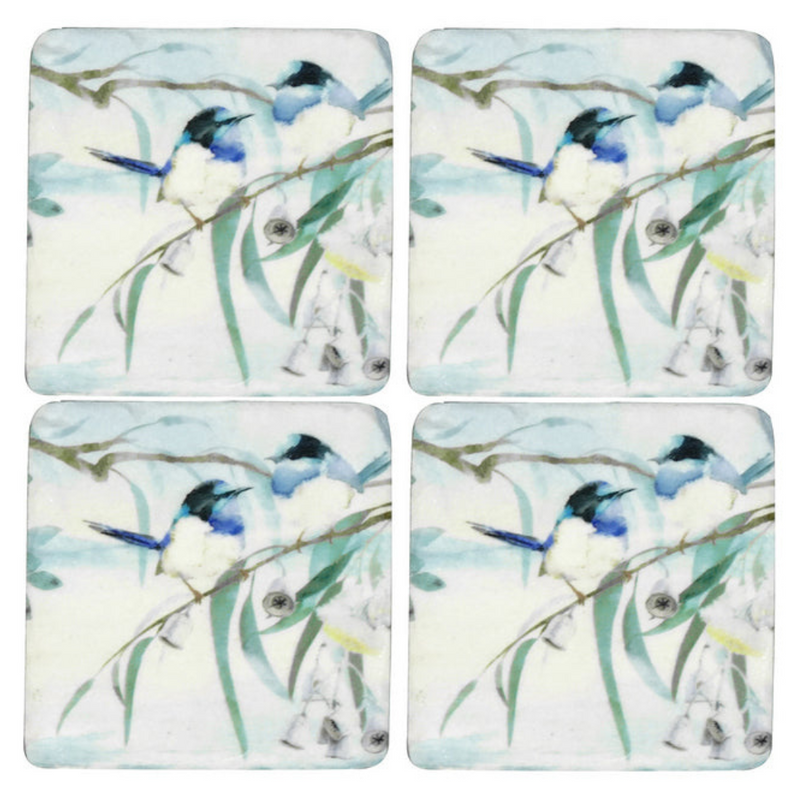 Ronis Now n Wren Resin Coaster 10x10cm Set of 4