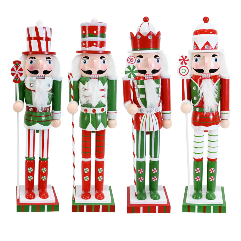 Ronis Nutcracker Peppermint Candy Cane 38cm Assorted