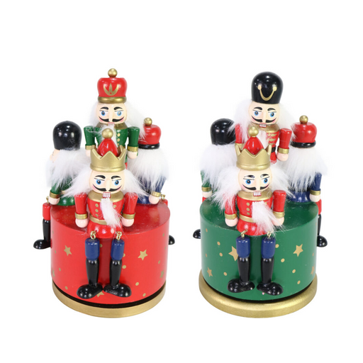 Ronis Nutcrackers Music Box Rotating Soldiers Assorted