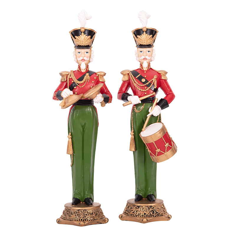 Traditional Christmas nutcracker figurines made from polyresin 12.5x9.5x43cm
