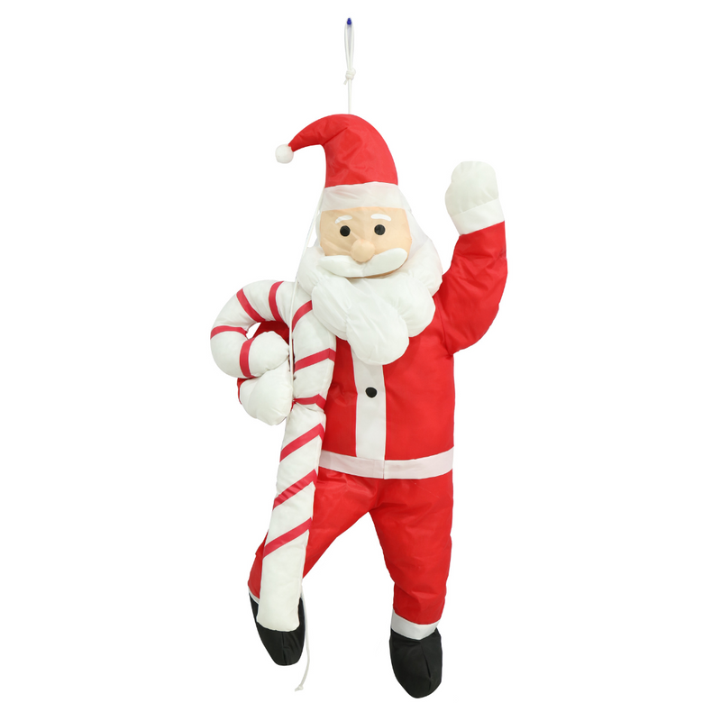 Nylon Garden Santa 120cm Assorted – large outdoor Santa decoration in assorted festive designs