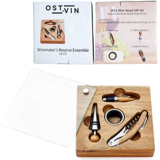 Kitchen Tableware 6Pcs Wine Board Giftset 16X16