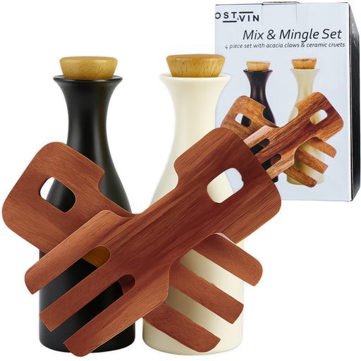 Salad Claws & Bottle Set 4pc