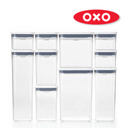 OXO Good Grips 10-Piece POP Container Set with assorted airtight containers