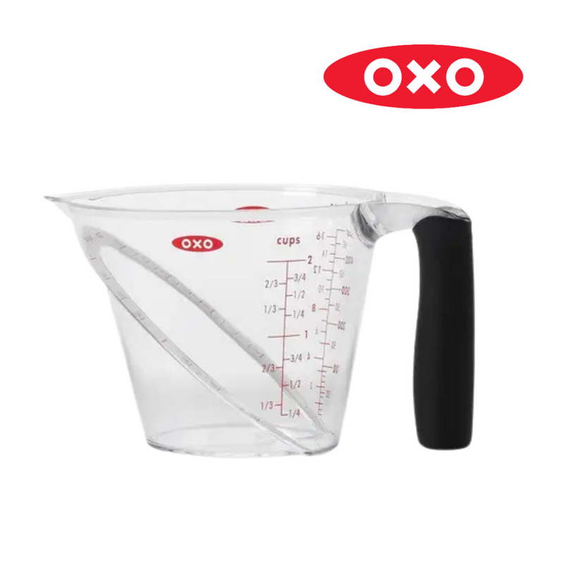 OXO Good Grips Angled Measuring Cup 500ml with clear body and black handle