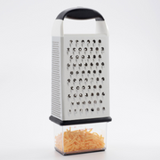 OXO Good Grips Box Grater with stainless steel sides and black handle