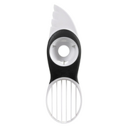 OXO Good Grips 3-in-1 Avocado Slicer with green blade and stainless steel pitter