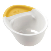 OXO Good Grips 3-in-1 Egg Separator with bowl hook, raised cracking edge, and non-slip grip for easy egg prep.