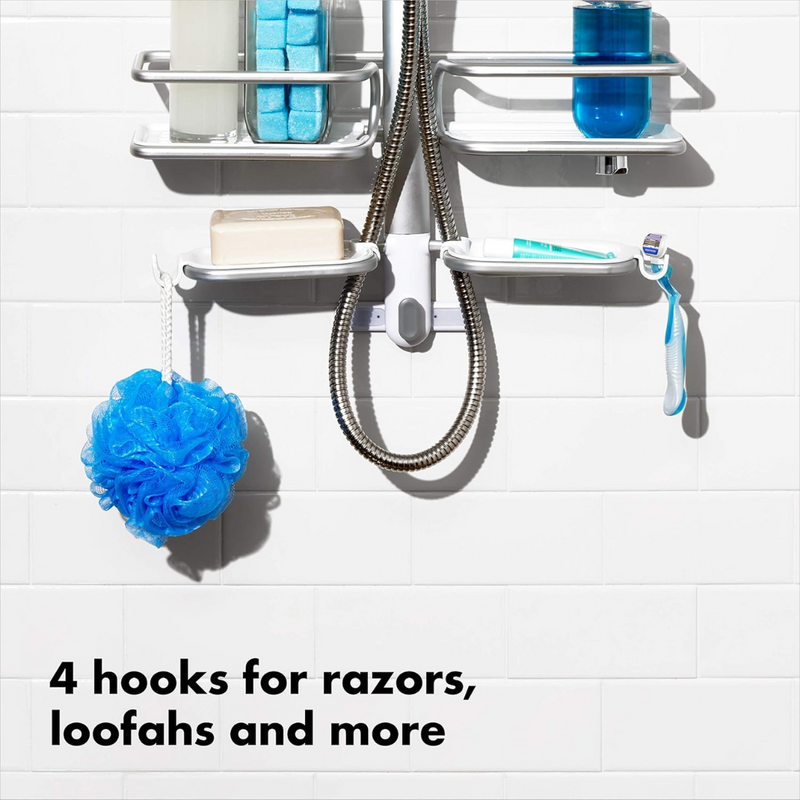 OXO Good Grips Aluminium Hose Keeper Caddy – weather-resistant hose storage with non-slip handle