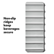 OXO Good Grips Beverage Mat holding mugs and glasses