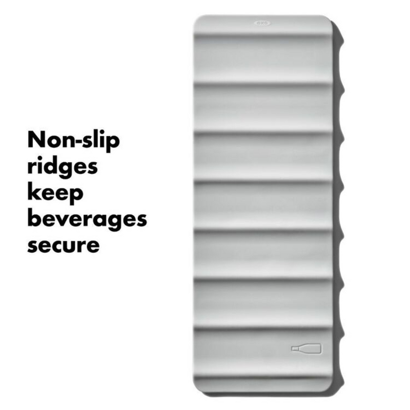 OXO Good Grips Beverage Mat holding mugs and glasses