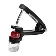OXO Good Grips Cherry & Olive Pitter in black with stainless steel plunger