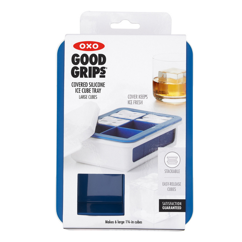 OXO Good Grips Large Covered Ice Cube Tray with silicone lid