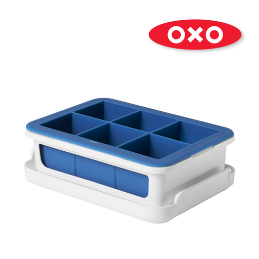 OXO Good Grips Large Covered Ice Cube Tray with silicone lid