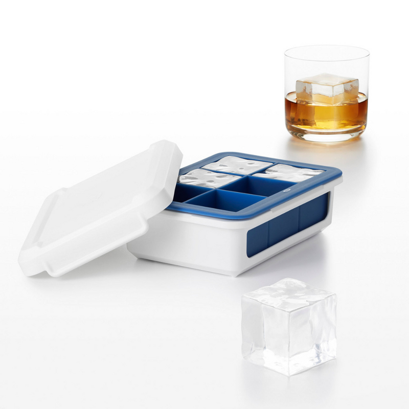 OXO Good Grips Large Covered Ice Cube Tray with silicone lid