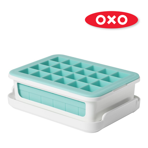 OXO Good Grips Small Covered Ice Cube Tray with silicone lid