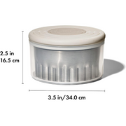 OXO Good Grips Dual Cookie & Biscuit Cutters set with smooth and scalloped stainless steel edges and non-slip handles.