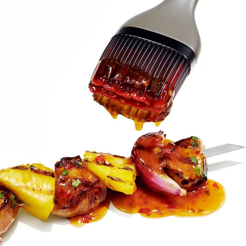 OXO Good Grips Grilling Basting Brush with long handle and silicone bristles