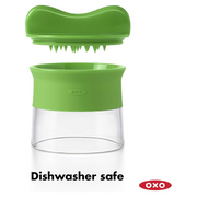 OXO Good Grips Hand-Held Spiralizer with black handle and green body