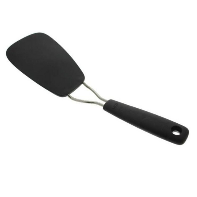 OXO Good Grips Large Nylon Flexible Turner with wide heat-resistant head and soft non-slip handle.