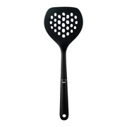 OXO Good Grips Nylon Round Turner with black nylon head and soft non-slip handle.