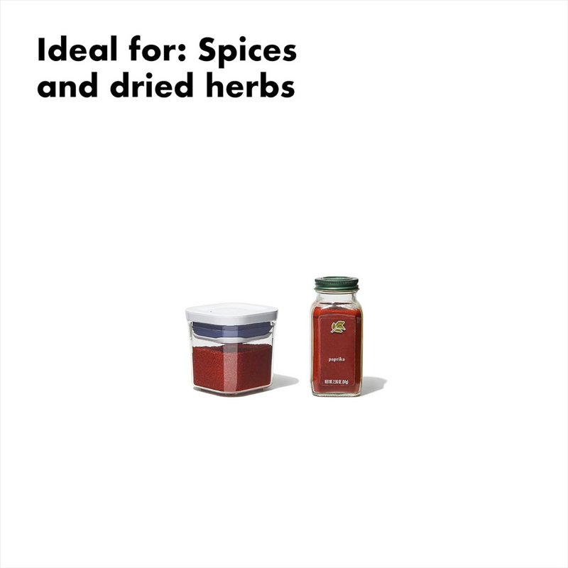 OXO Good Grips POP 2.0 Mini Square 0.2L Container with airtight push-button lid