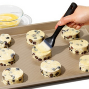 OXO Good Grips Silicone Pastry Brush with black handle and grey bristles