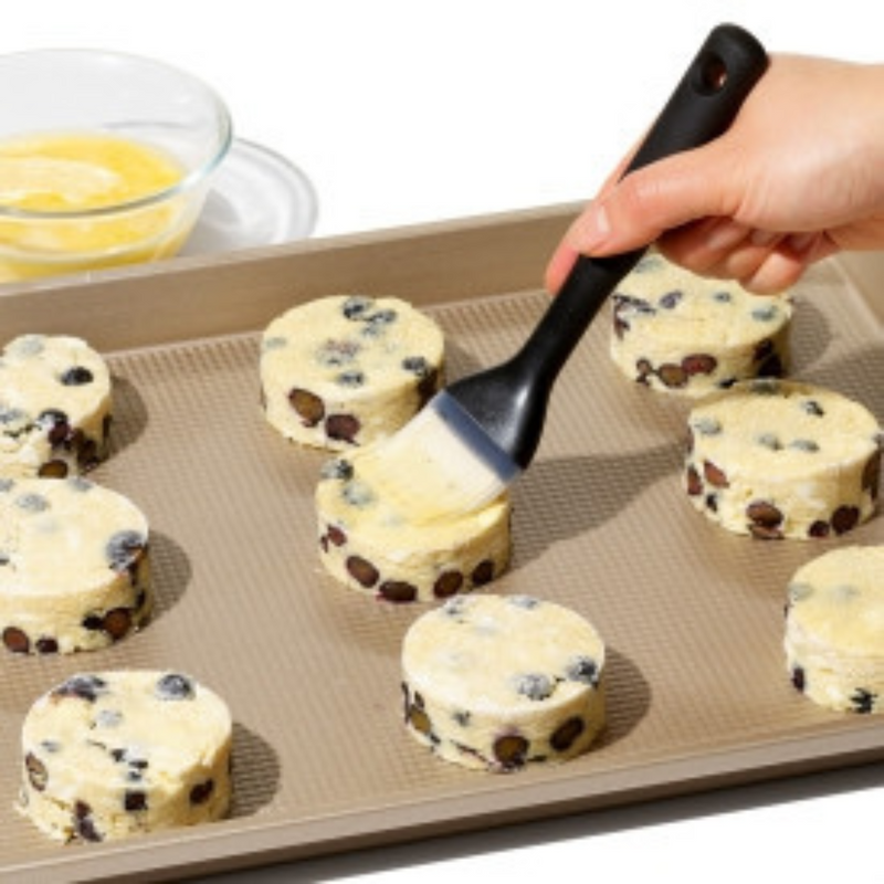 OXO Good Grips Silicone Pastry Brush with black handle and grey bristles