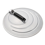 OXO Good Grips Splatter Screen with fine stainless steel mesh and foldable non-slip handle.