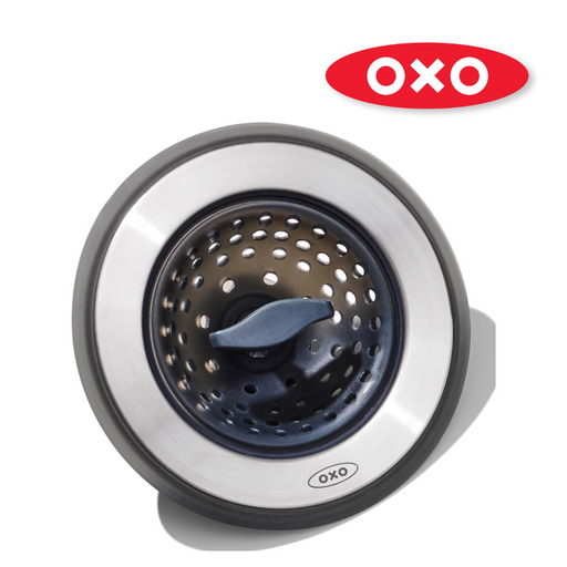 OXO Good Grips 2-in-1 Sink Strainer and Stopper in stainless steel