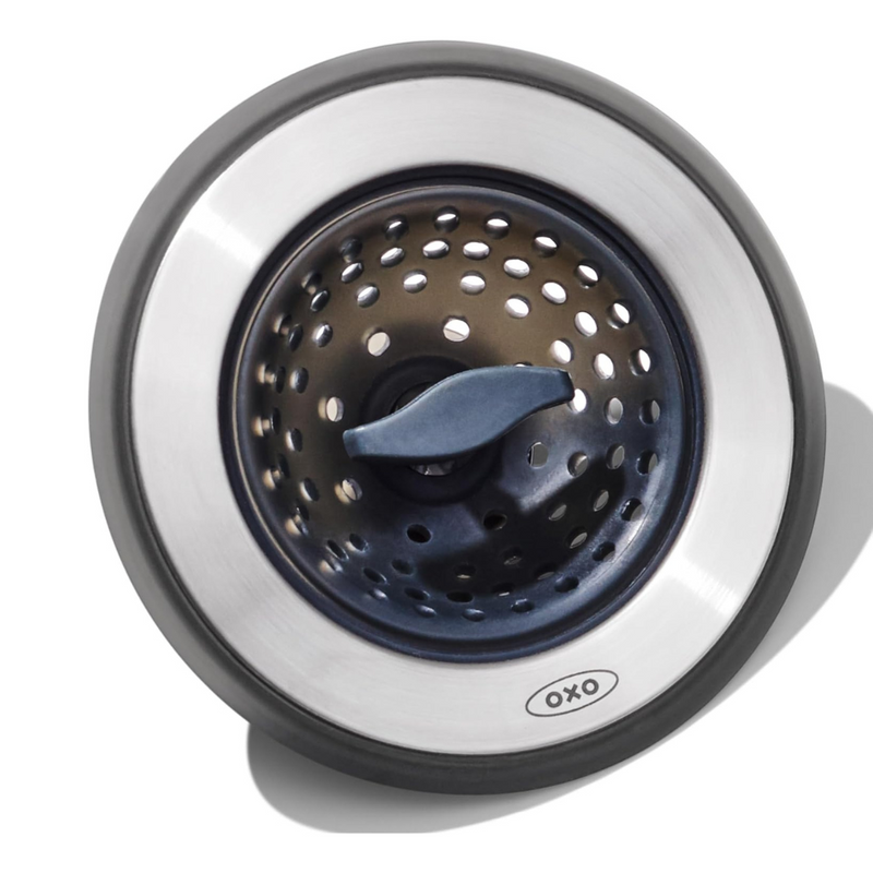 OXO Good Grips 2-in-1 Sink Strainer and Stopper in stainless steel